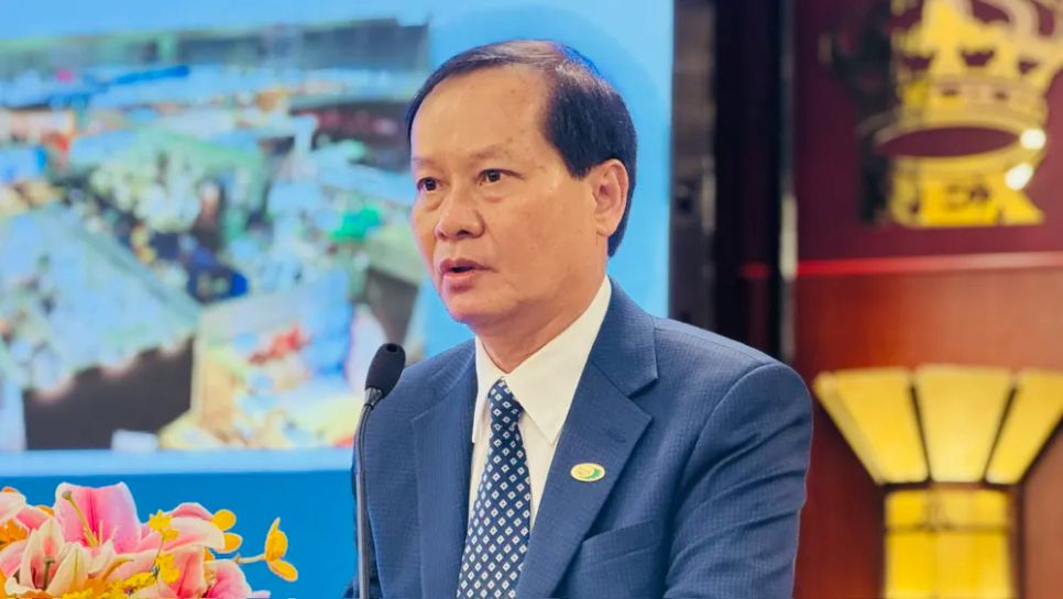 Ông Phùng Quốc Mẫn, Chủ tịch HAWA thông tin tại tọa đàm. Ảnh: Đình Dư Ông Phùng Quốc Mẫn, Chủ tịch HAWA thông tin tại tọa đàm. Ảnh: Đình Dư