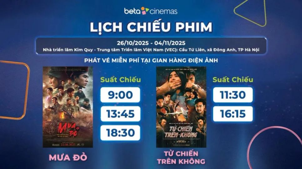 Lịch chiếu miễn phí tại hội chợ Lịch chiếu miễn phí tại hội chợ