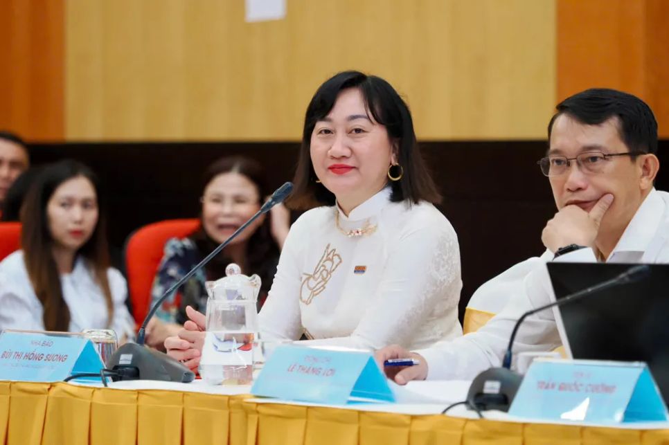 Bà Bùi Thị Hồng Sương, Phó Tổng Biên tập Báo SGGP. Ảnh: HOÀNG HÙNG