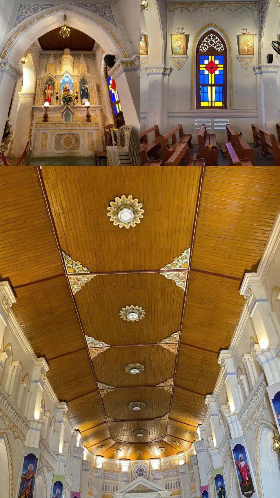 Thiết kế bên trong nhà thờ mang phong cách Tây Âu