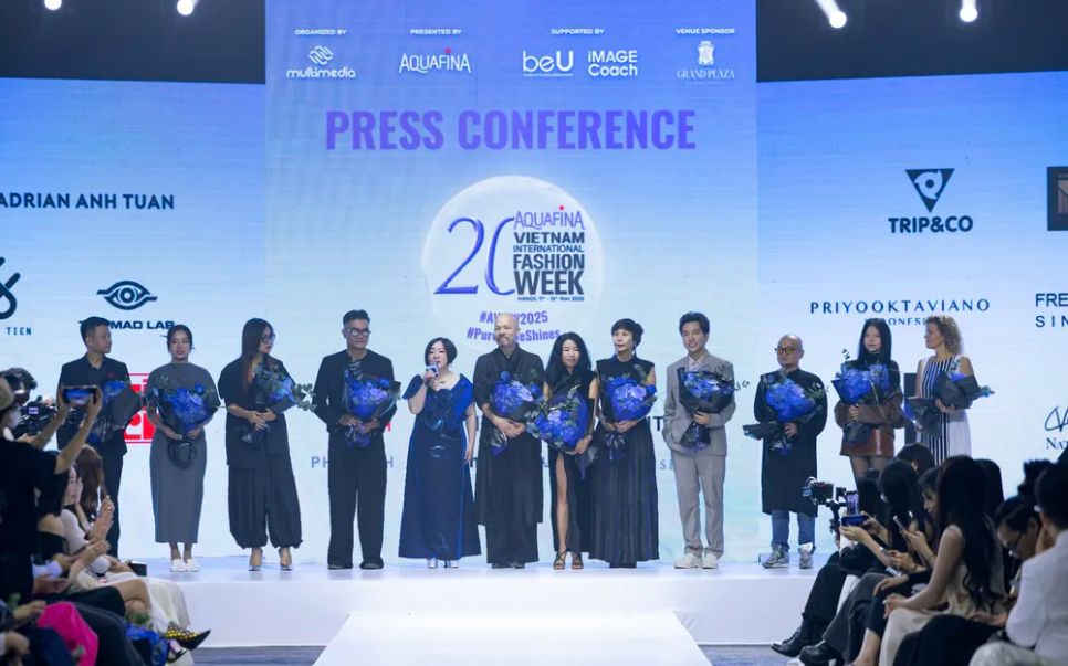 20 NTK - thương hiệu tham gia Aquafina Tuần lễ Thời trang Quốc tế Việt Nam Thu - Đông 2025