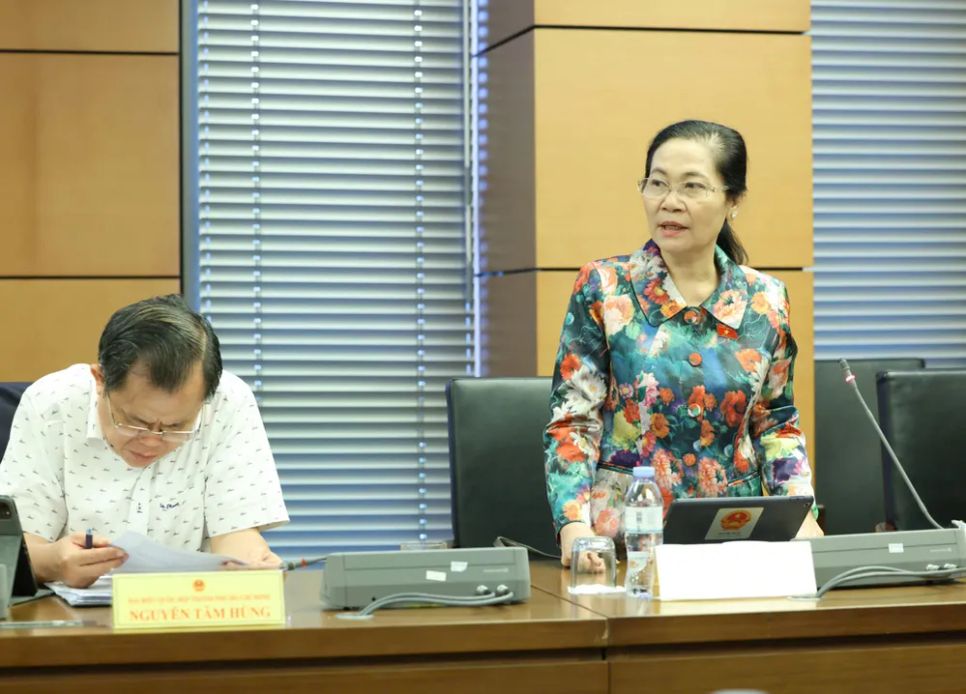 Đại biểu Nguyễn Thị Lệ (TPHCM). Ảnh: QUANG PHÚC