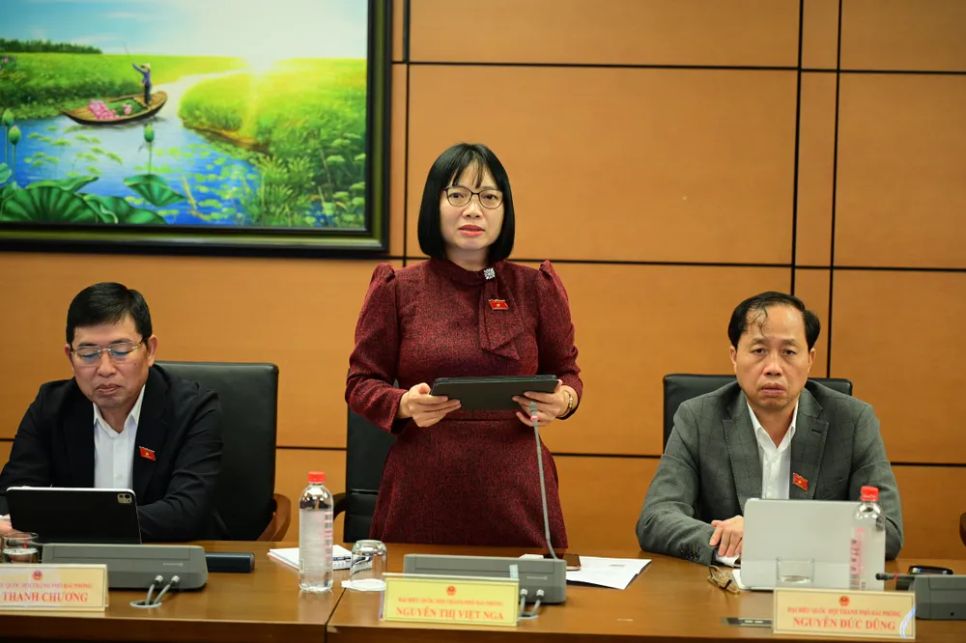 ĐB Nguyễn Thị Việt Nga (Hải Phòng). Ảnh: ĐỖ TRUNG