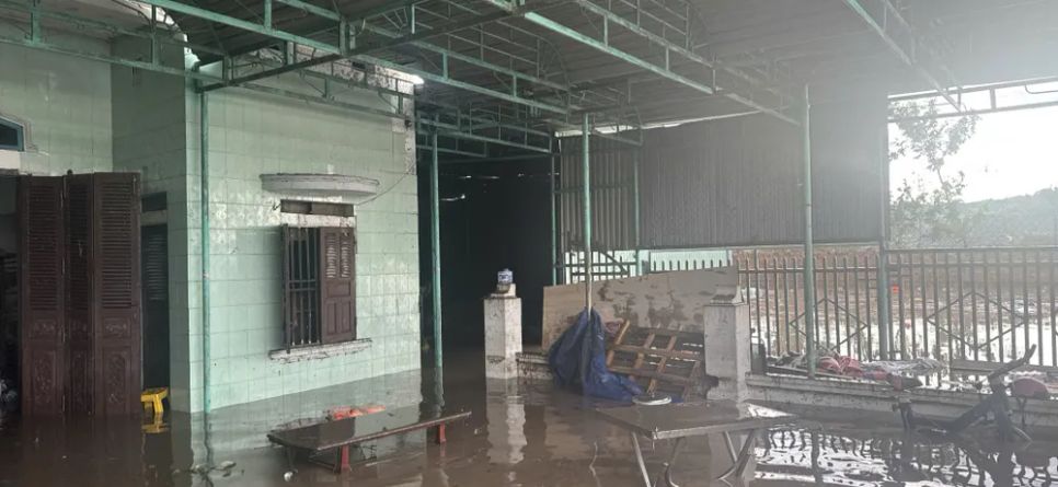 Gia Lai: Hàng trăm nhà dân bị ngập sâu do ảnh hưởng của bão