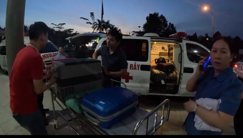 Nội tạng hiến được xử lý vận chuyển ngay trong đêm