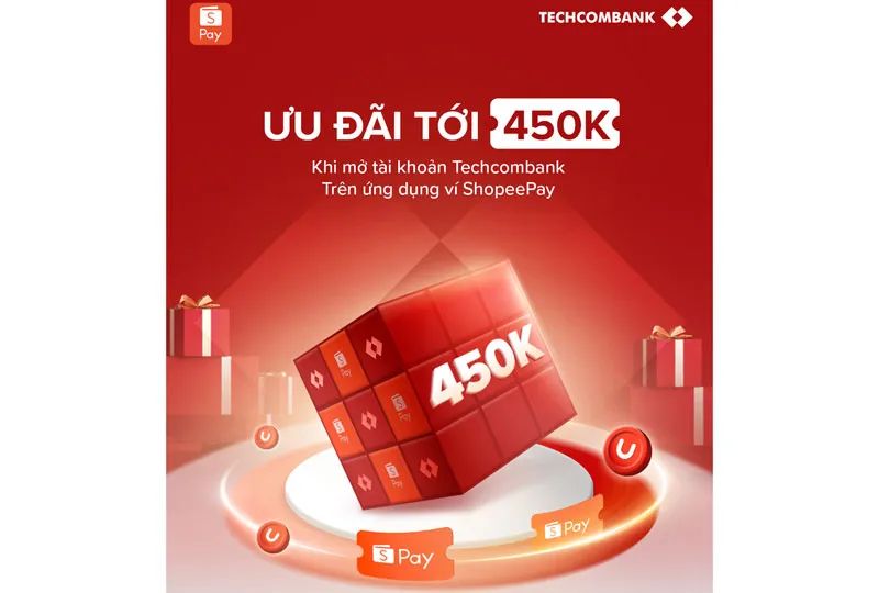 Khách hàng mở tài khoản Techcombank trên ứng dụng ShopeePay Khách hàng mở tài khoản Techcombank trên ứng dụng ShopeePay