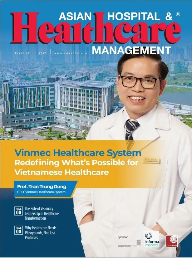 GS.TS Trần Trung Dũng trên trang bìa Asian Hospital &amp; Healthcare Management