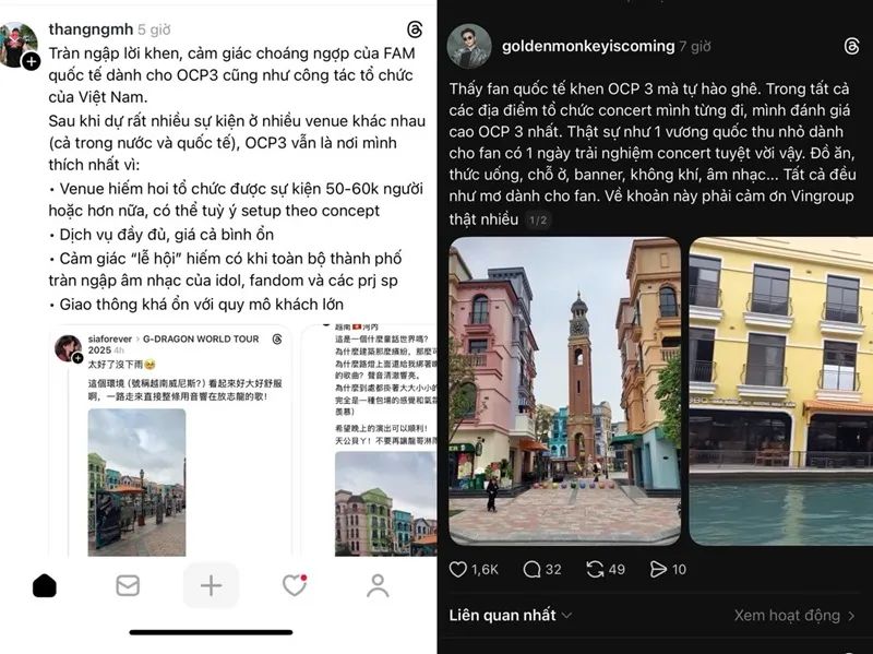 Mạng xã hội ngập tràn cơn mưa lời khen dành cho “thế giới cổ tích” tại Ocean City và công tác tổ chức của Vingroup Mạng xã hội ngập tràn cơn mưa lời khen dành cho “thế giới cổ tích” tại Ocean City và công tác tổ chức của Vingroup