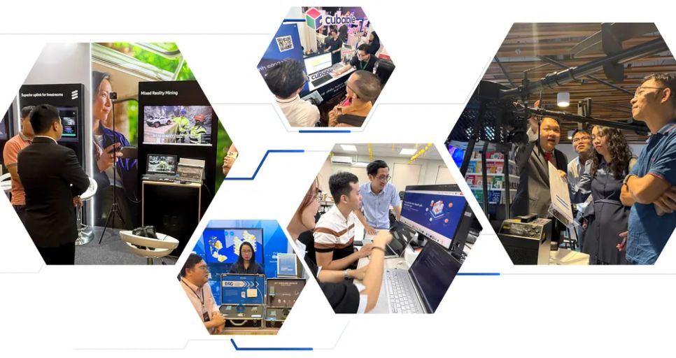 Không gian triển lãm về công nghệ tại TPHCM. Ảnh: BÁ TÂN