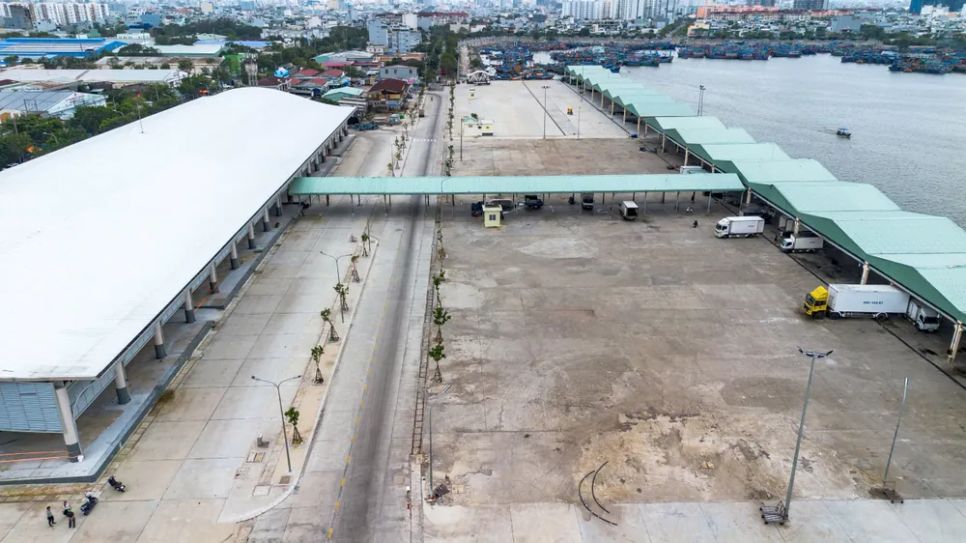 Công trình nhìn từ trên cao. Ảnh: XUÂN QUỲNH