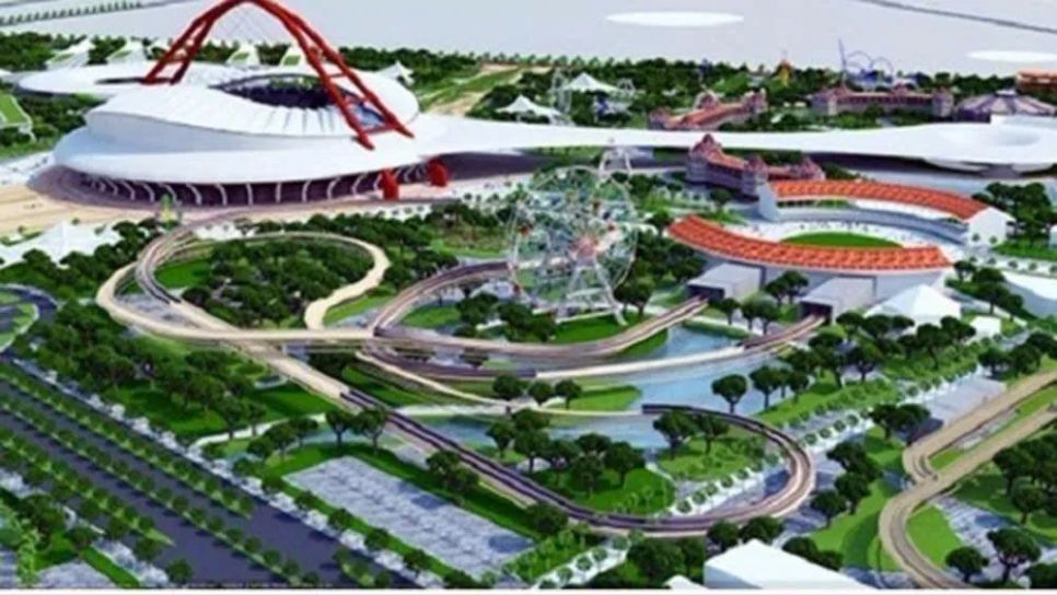 Phối cảnh Khu Liên hợp TDTT Quốc gia Rạch Chiếc. Ảnh minh họa