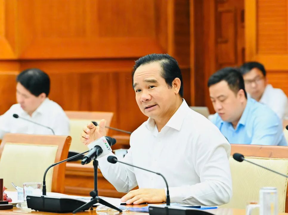 Chủ tịch UBND TPHCM Nguyễn Văn Được phát biểu. Ảnh: VIỆT DŨNG Chủ tịch UBND TPHCM Nguyễn Văn Được phát biểu. Ảnh: VIỆT DŨNG