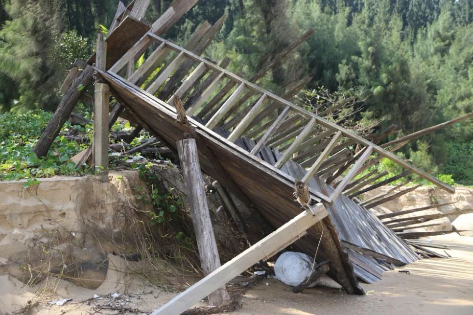 Tan hoang bãi biển Hàm Rồng