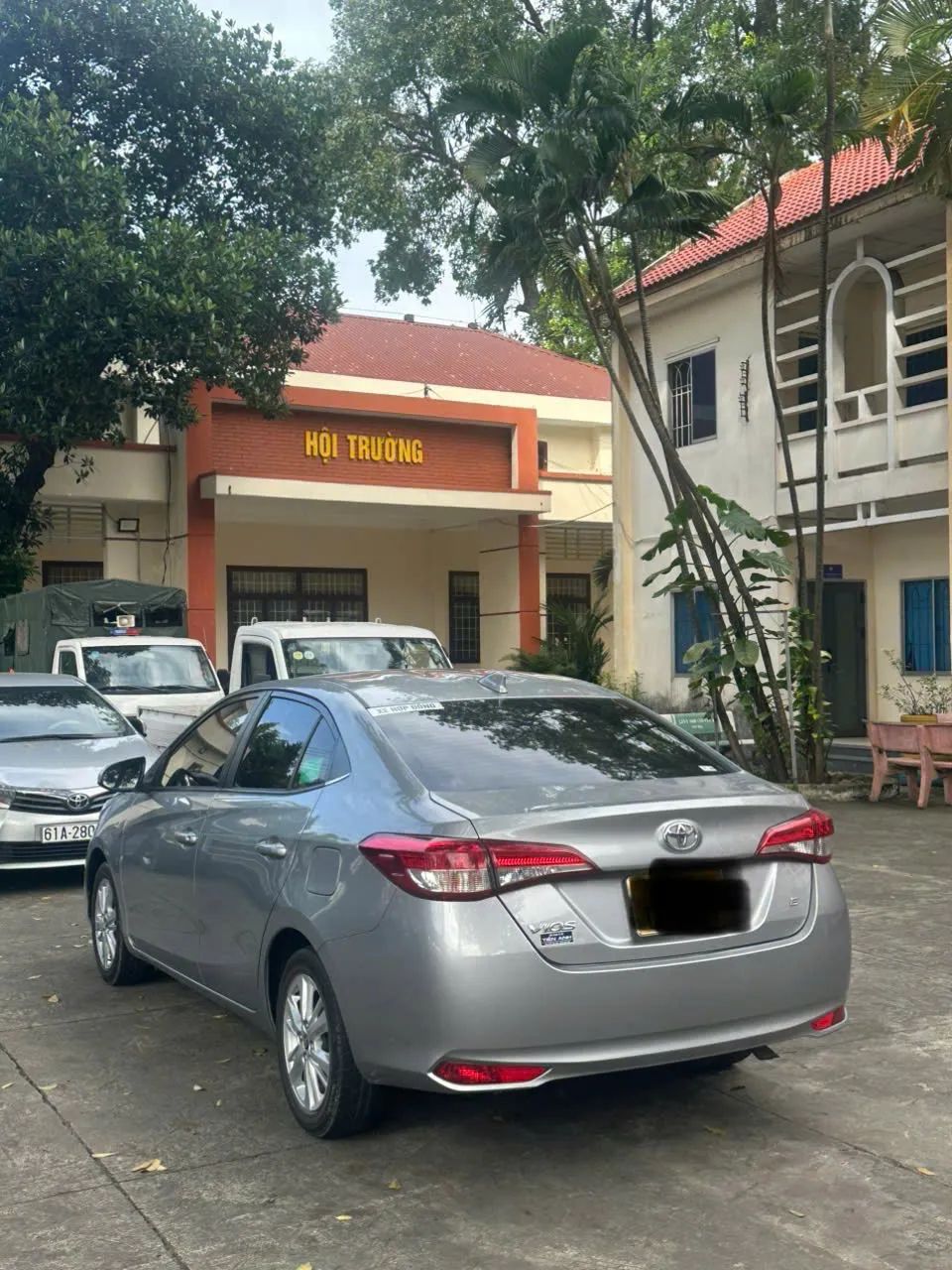 Phương tiện vi phạm tại trụ sở Công an phường Phú Lợi