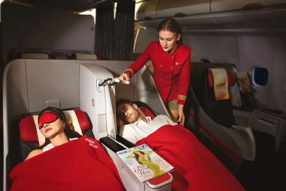 Trải nghiệm dịch vụ Business và SkyBoss của Vietjet chỉ từ 1,8 triệu đồng Trải nghiệm dịch vụ Business và SkyBoss của Vietjet chỉ từ 1,8 triệu đồng