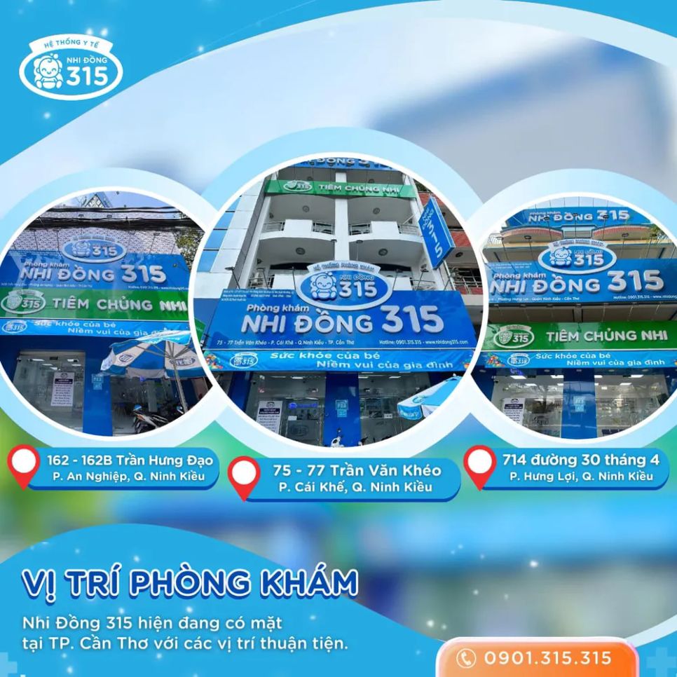 Phòng khám Nhi đồng 315 tại Cần Thơ Phòng khám Nhi đồng 315 tại Cần Thơ