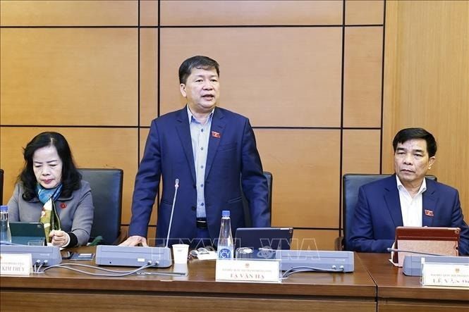 Đại biểu Quốc hội TP. Đà Nẵng Tạ Văn Hạ phát biểu. Ảnh: Doãn Tấn/TTXVN