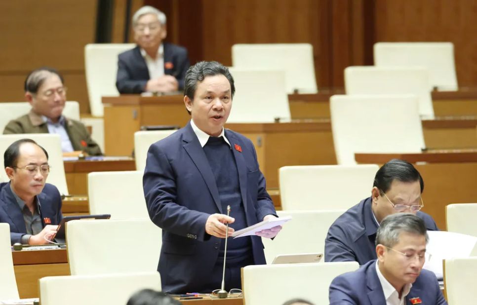 Đại biểu Hoàng Văn Cường (Hà Nội). Ảnh: QUANG PHÚC