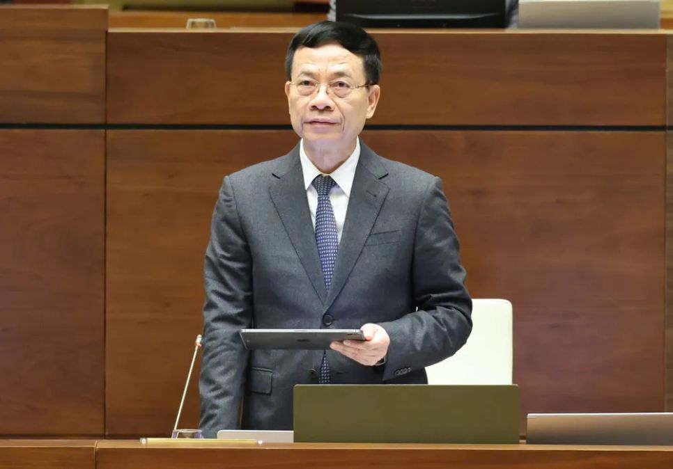 Bộ trưởng Bộ Khoa học và Công nghệ Nguyễn Mạnh Hùng phát biểu giải trình, làm rõ một số vấn đề đại biểu Quốc hội nêu, sáng 21-11. Ảnh QUANG PHÚC Bộ trưởng Bộ Khoa học và Công nghệ Nguyễn Mạnh Hùng phát biểu giải trình, làm rõ một số vấn đề đại biểu Quốc hội nêu, sáng 21-11. Ảnh QUANG PHÚC