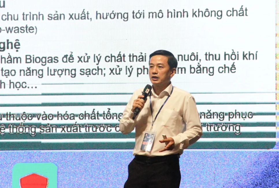 TS. Hoàng Anh Tuấn, Ban Quản lý Khu Nông nghiệp Công nghệ cao TPHCM chia sẻ tại hội thảo