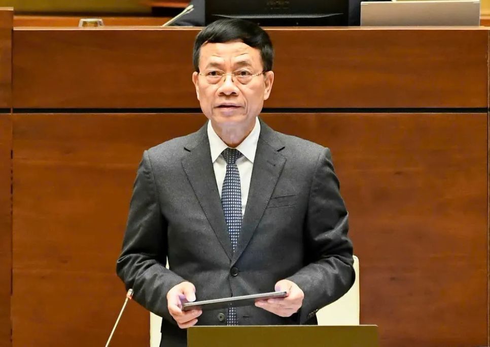 Bộ trưởng Bộ KH-CN Nguyễn Mạnh Hùng phát biểu giải trình, làm rõ một số vấn đề đại biểu Quốc hội nêu, sáng 24-11. Ảnh VIẾT CHUNG Bộ trưởng Bộ KH-CN Nguyễn Mạnh Hùng phát biểu giải trình, làm rõ một số vấn đề đại biểu Quốc hội nêu, sáng 24-11. Ảnh VIẾT CHUNG