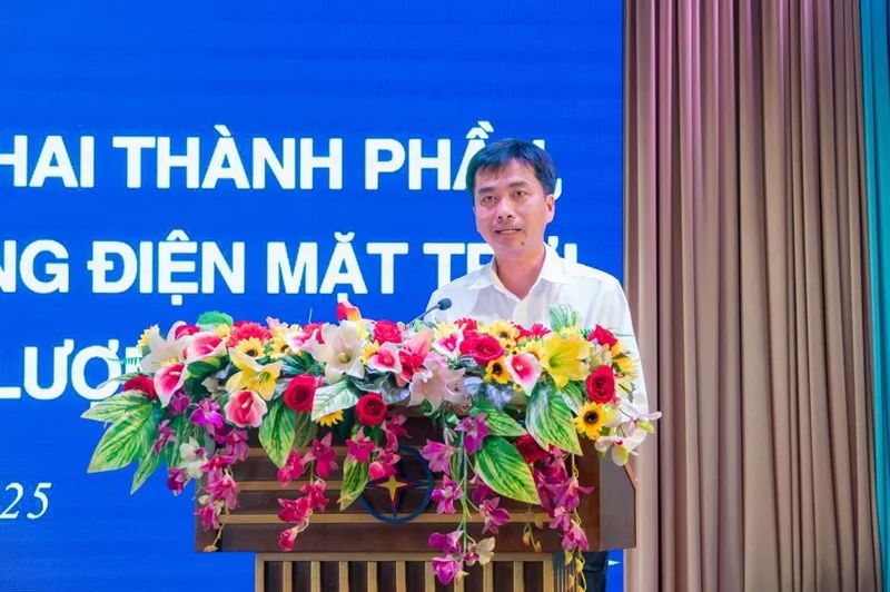 Ông Trần Thanh Toản, Phó Giám đốc Sở Công Thương Tây Ninh phát biểu tại Hội nghị