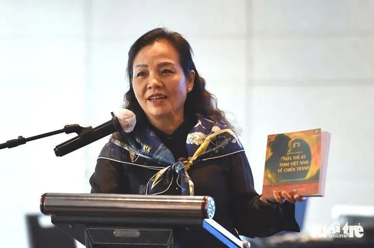 Tiến sĩ Ngô Phương Lan, Chủ tịch Hiệp hội Xúc tiến phát triển điện ảnh Việt Nam phát biểu tại hội thảo. Ảnh: HẢI QUỲNH Tiến sĩ Ngô Phương Lan, Chủ tịch Hiệp hội Xúc tiến phát triển điện ảnh Việt Nam phát biểu tại hội thảo. Ảnh: HẢI QUỲNH