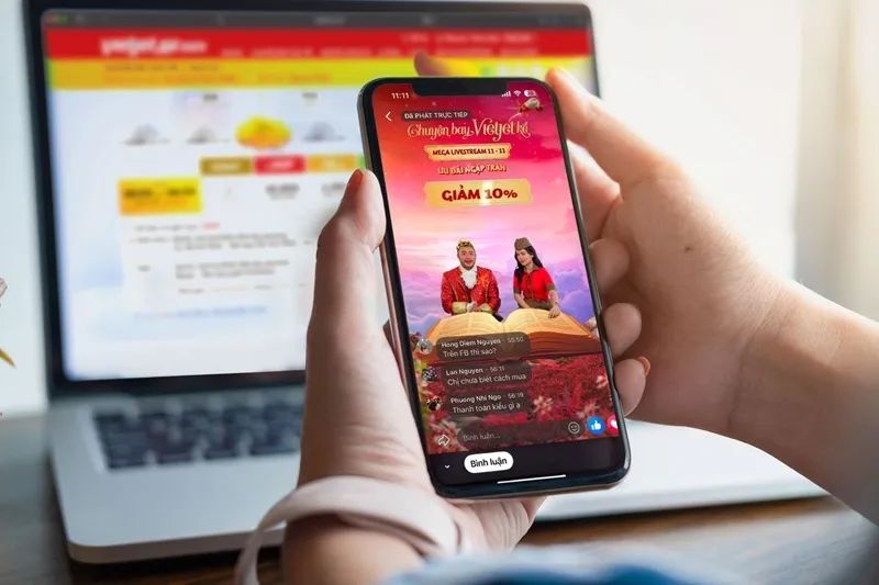 Đại tiệc ưu đãi Mega Livestream với ‘Chuyện bay Vietjet kể’