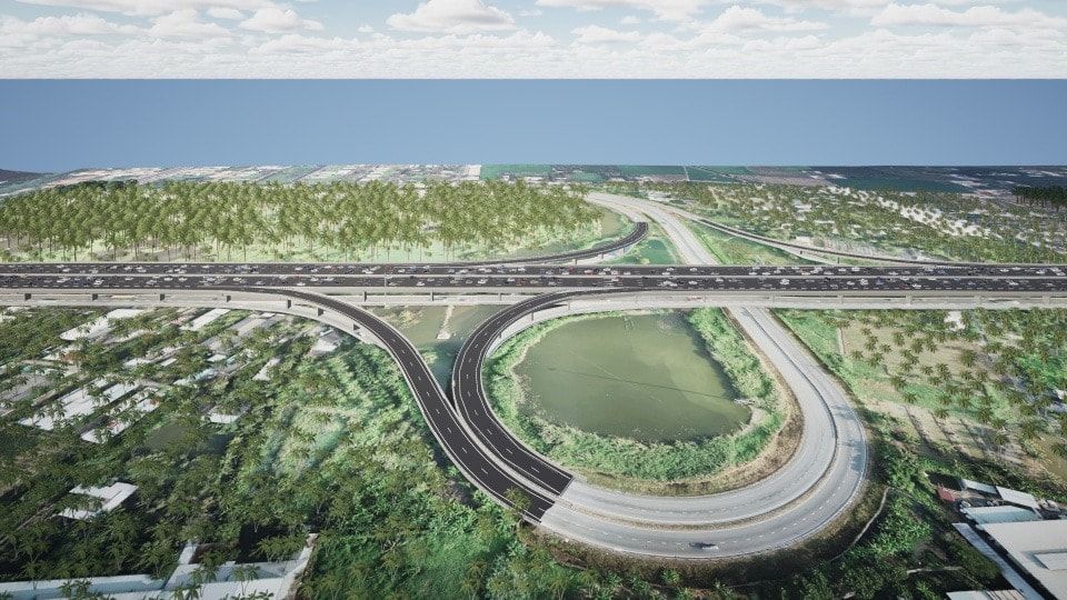 Phối cảnh dự án mở rộng cao tốc TP.HCM - Trung Lương - Mỹ Thuận. Ảnh: Đèo Cả Phối cảnh dự án mở rộng cao tốc TP.HCM - Trung Lương - Mỹ Thuận. Ảnh: Đèo Cả