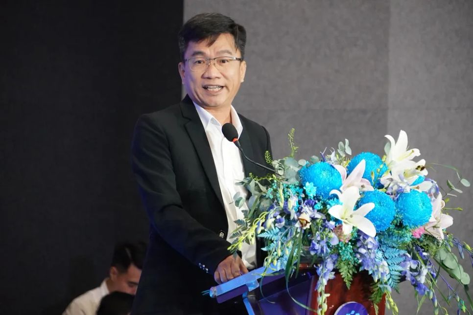 Phó Giám đốc Sở KH-CN TPHCM Trần Trọng Tuyên phát biểu tại buổi lễ. Ảnh: QUANG HUY