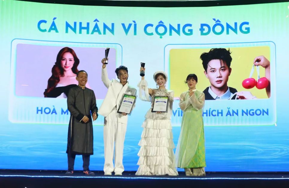 Hòa Minzy, Vĩnh Thích Ăn Ngon thắng lớn tại Giải thưởng Sáng tạo nội dung số Việt Nam 2025