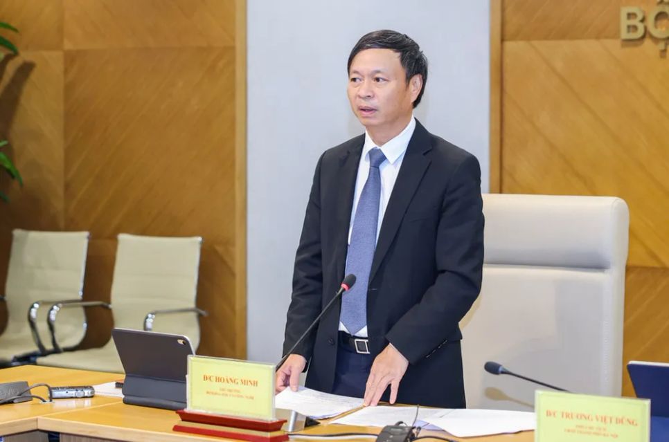 Thứ trưởng Bộ KH-CN Hoàng Minh phát biểu tại họp báo. Ảnh: MST