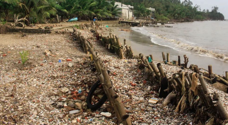 Quảng Ngãi: Bờ biển An Hải sạt lở nghiêm trọng do triều cường xâm thực Quảng Ngãi: Bờ biển An Hải sạt lở nghiêm trọng do triều cường xâm thực