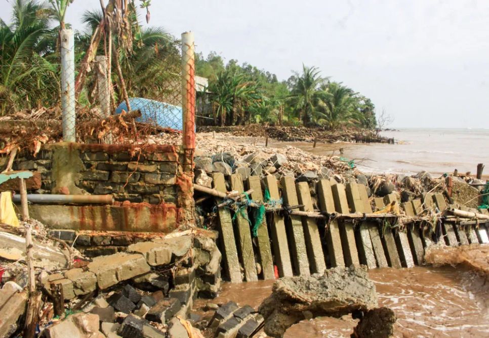 Quảng Ngãi: Bờ biển An Hải sạt lở nghiêm trọng do triều cường xâm thực Quảng Ngãi: Bờ biển An Hải sạt lở nghiêm trọng do triều cường xâm thực