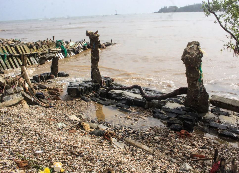 Quảng Ngãi: Bờ biển An Hải sạt lở nghiêm trọng do triều cường xâm thực Quảng Ngãi: Bờ biển An Hải sạt lở nghiêm trọng do triều cường xâm thực