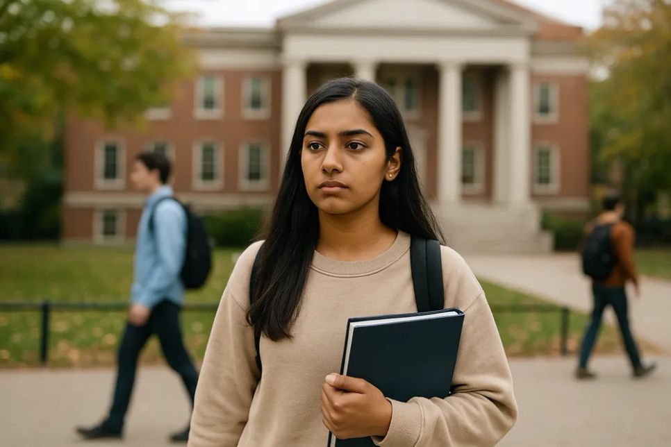 Du học sinh tại Mỹ. Ảnh minh họa: AI Du học sinh tại Mỹ. Ảnh minh họa: AI