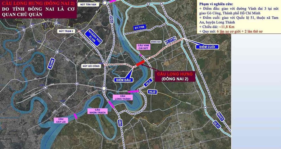 Vị trí xây dựng cầu Long Hưng. Ảnh: Sở Xây dựng tỉnh Đồng Nai Vị trí xây dựng cầu Long Hưng. Ảnh: Sở Xây dựng tỉnh Đồng Nai