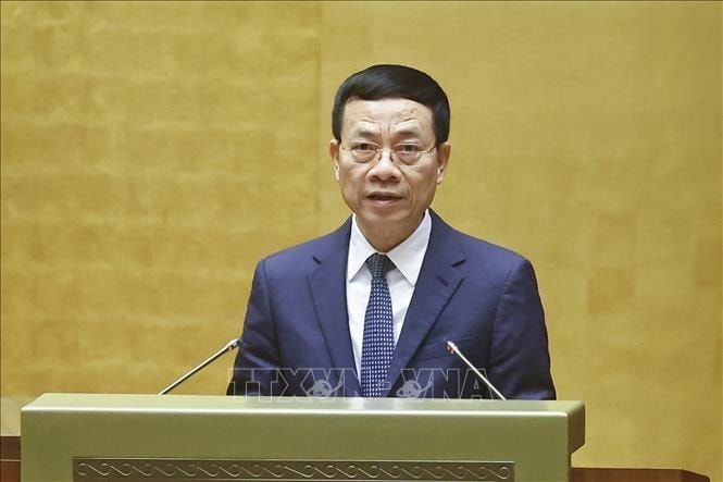 Bộ trưởng Bộ Khoa học và Công nghệ Nguyễn Mạnh Hùng phát biểu. Ảnh: Doãn Tấn/TTXVN Bộ trưởng Bộ Khoa học và Công nghệ Nguyễn Mạnh Hùng phát biểu. Ảnh: Doãn Tấn/TTXVN