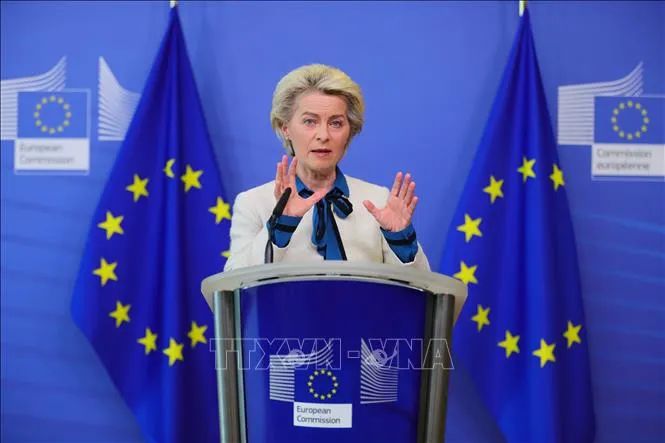 Chủ tịch Ủy ban châu Âu Ursula von der Leyen. Ảnh: THX/TTXVN Chủ tịch Ủy ban châu Âu Ursula von der Leyen. Ảnh: THX/TTXVN