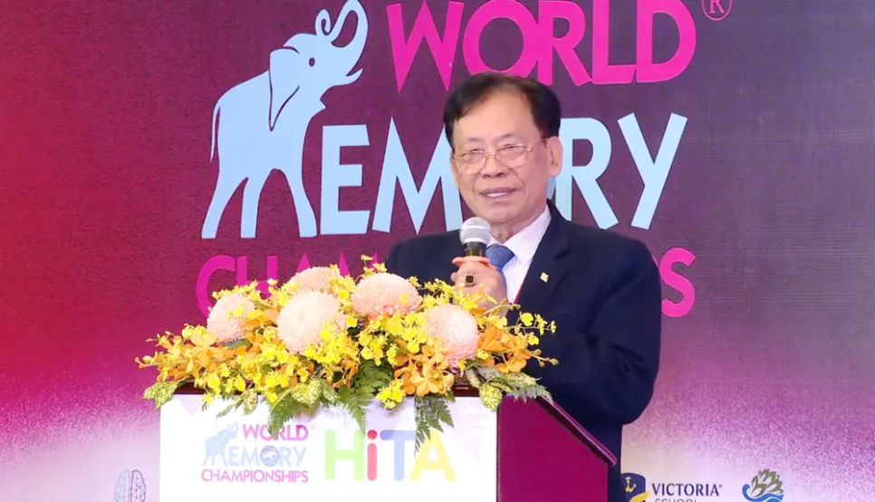 TS Thang Văn Phúc, nguyên Thứ trưởng Bộ Nội vụ, Chủ tịch Trung ương Hội Kỷ lục gia Việt Nam, Trưởng Ban chỉ đạo cuộc thi, phát biểu