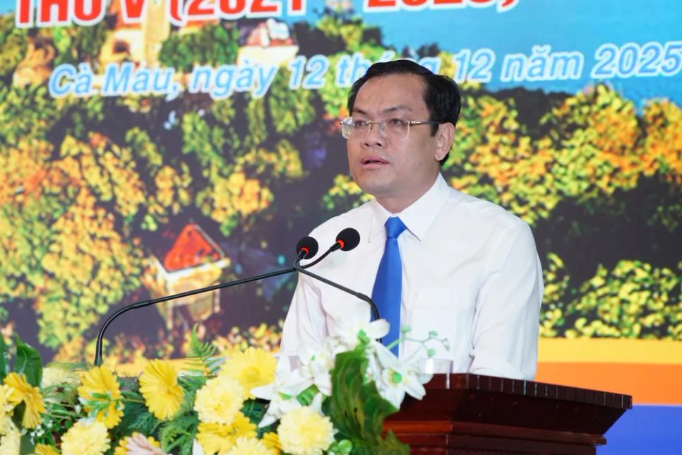 Phó Chủ tịch UBND tỉnh Cà Mau Ngô Vũ Thăng phát biểu tại lễ trao giải Phó Chủ tịch UBND tỉnh Cà Mau Ngô Vũ Thăng phát biểu tại lễ trao giải