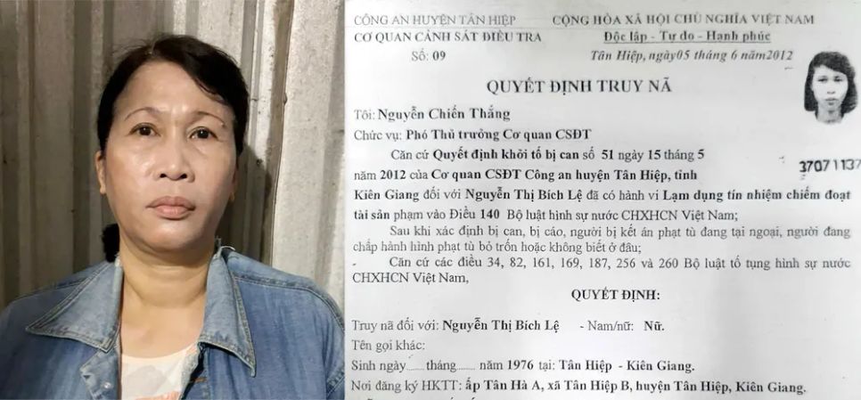 Đối tượng Nguyễn Thị Bích Lệ Đối tượng Nguyễn Thị Bích Lệ