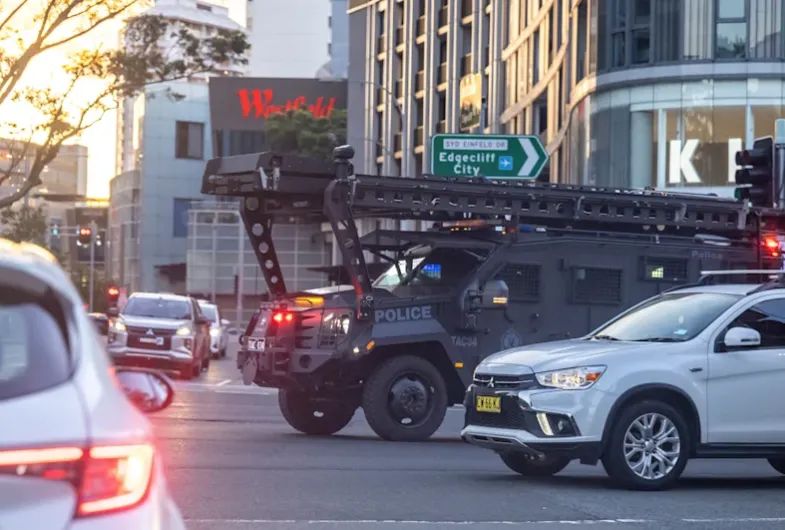 Cảnh sát Australia phong tỏa hiện trường vụ xả súng. Ảnh: SYDNEY MORNING HERALD Cảnh sát Australia phong tỏa hiện trường vụ xả súng. Ảnh: SYDNEY MORNING HERALD