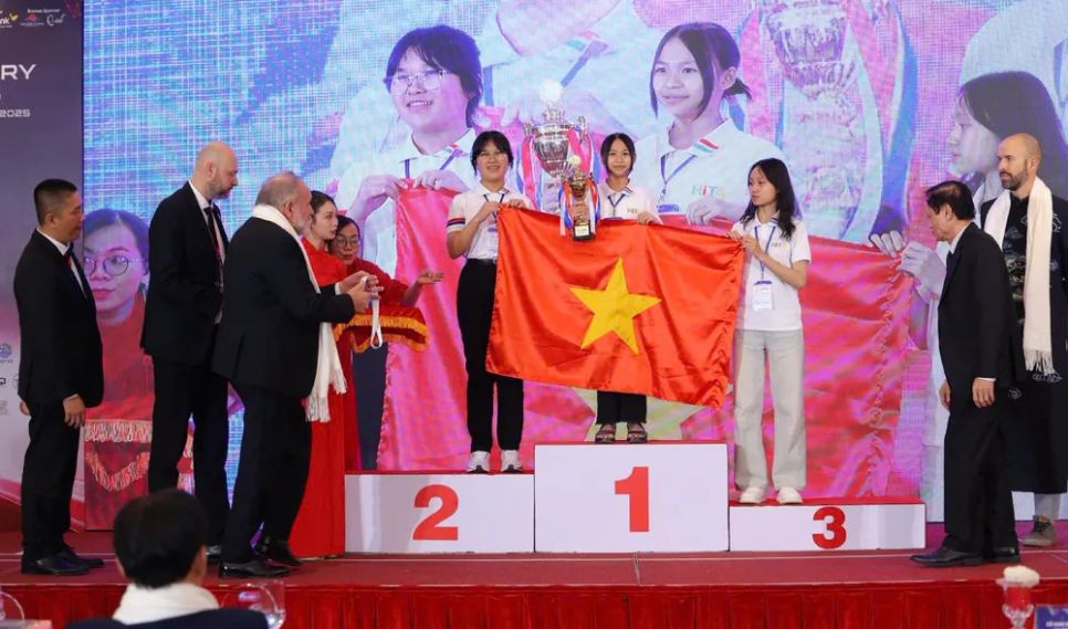 Các thí sinh, tập thể thi đấu của Việt Nam nhận giải tại WMC34 Các thí sinh, tập thể thi đấu của Việt Nam nhận giải tại WMC34