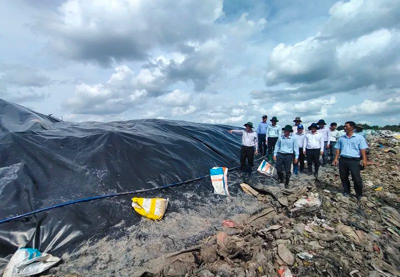 Bãi rác An Hiệp hiện tiếp nhận xử lý rác của 16 xã, phường.