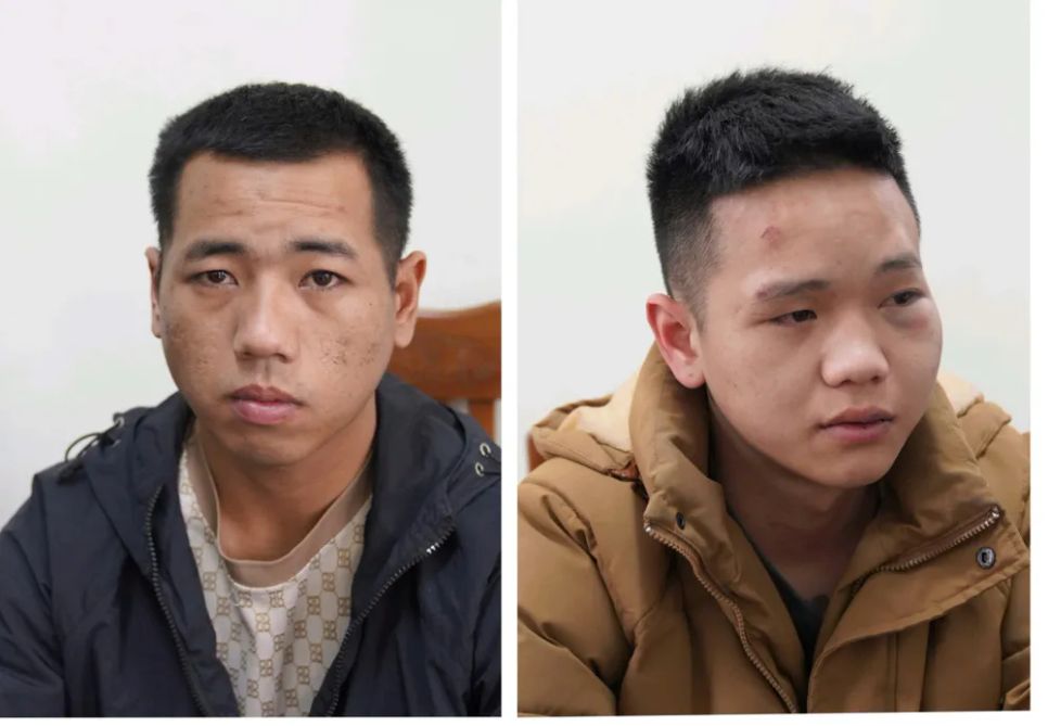 2 đối tượng gây án. Ảnh: THÚY TRINH