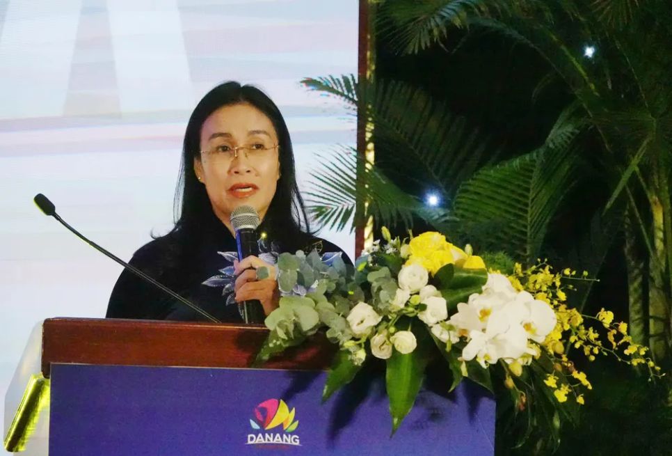 Bà Nguyễn Thị Anh Thi, Phó Chủ tịch UBND TP Đà Nẵng phát biểu. Ảnh: XUÂN QUỲNH