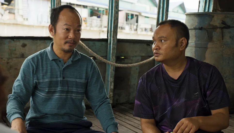 <i>Long Đẹp Trai và Vinh Râu xuất hiện trong phim. Ảnh: ĐPCC</i>