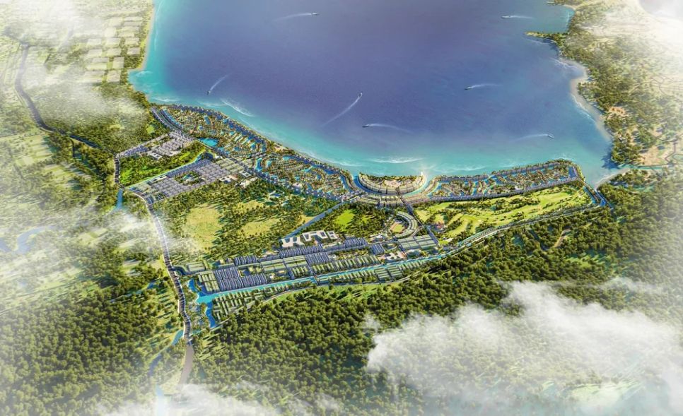 Phối cảnh dự án khu đô thị ven vịnh Cam Ranh quy mô hơn 1.254 ha