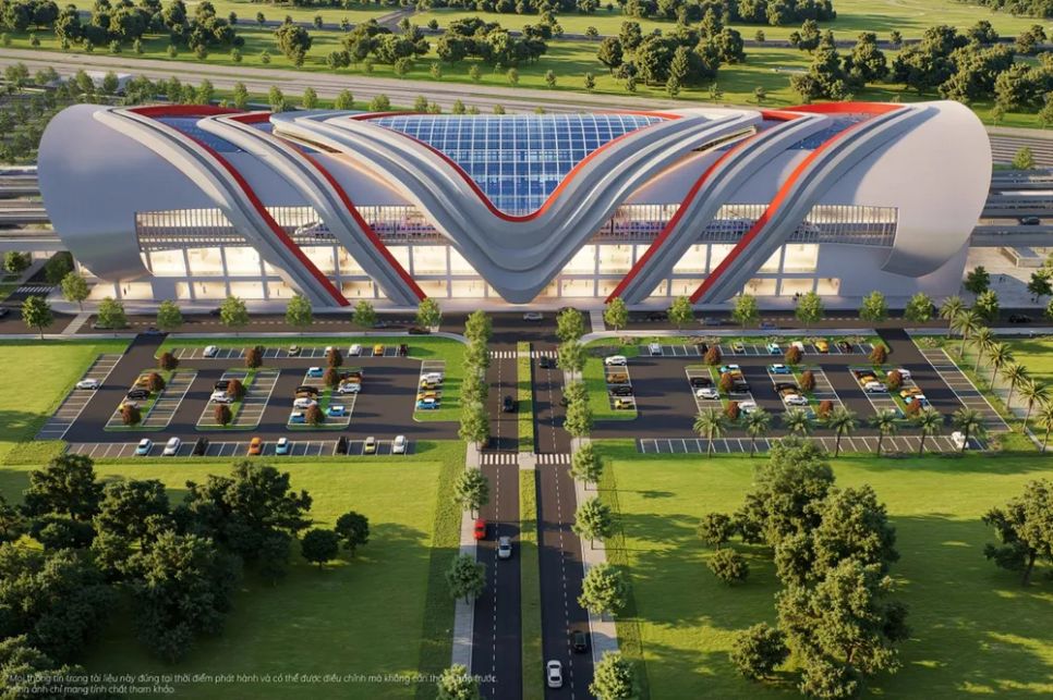 Phối cảnh nhà ga (depot) dự án đường sắt tốc độ cao Bến Thành - Cần Giờ